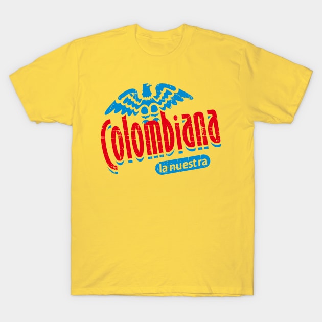 Colombiana - Vintage grunge design T-Shirt by verde